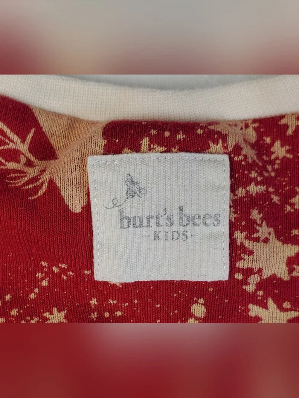 Burts Bees Kids Christmas Holiday Reindeer Pajamas 2-Piece - Size 3T - GUC